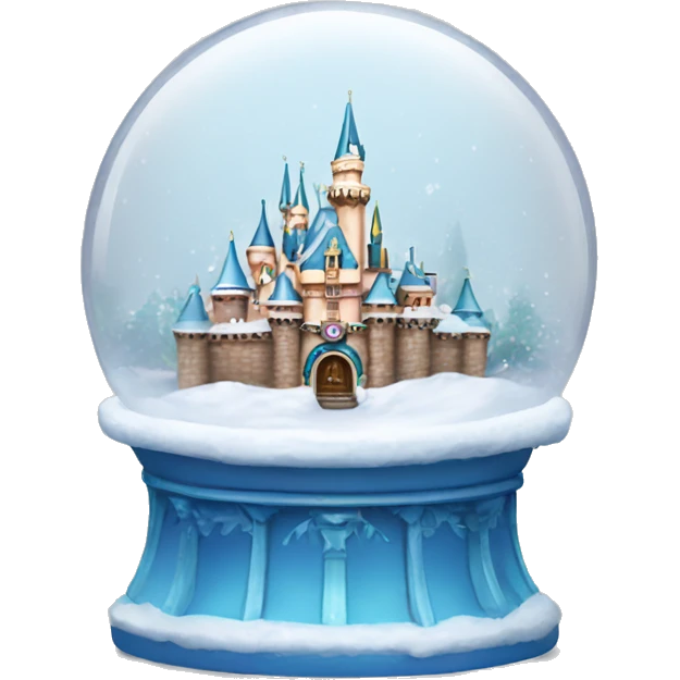 Disneyland snow globe emoji