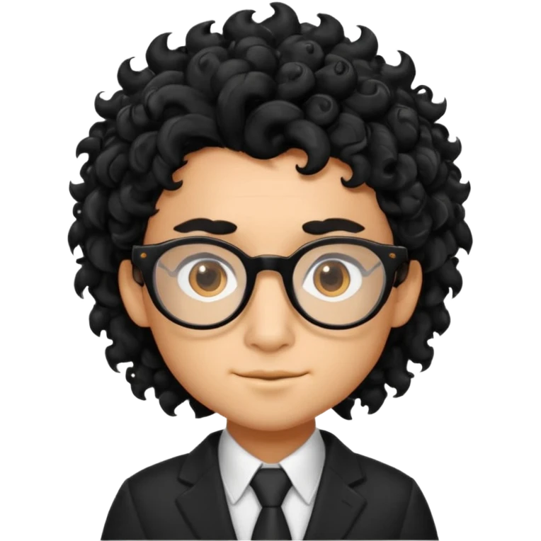 Un dragón con LENTES negros CABELLO COLOCHO Y CON FLOW  emoji