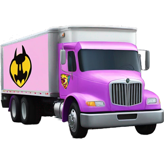Batgirl’s fastest hot rod tri-axle oversized ice cream truck  emoji
