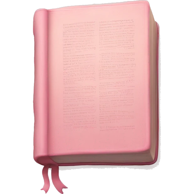 Pastel Pink bible emoji