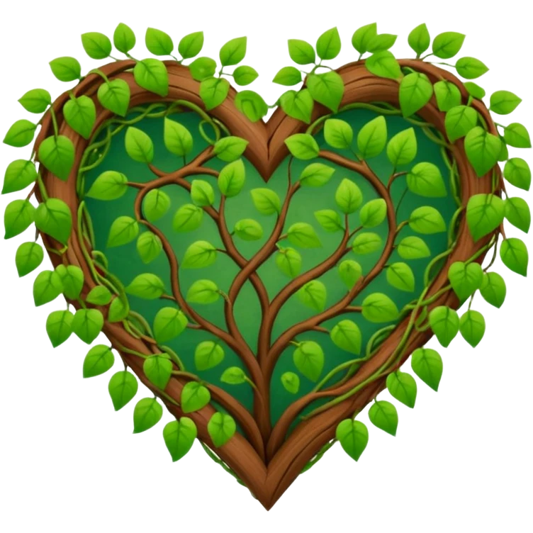 nature themed heart emoji