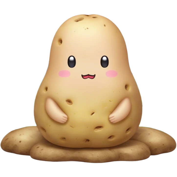 kawaii sanrio meditating potato landscape emoji