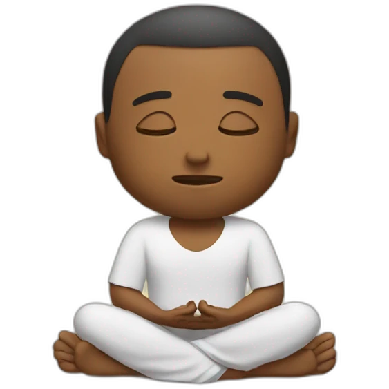 meditation emoji