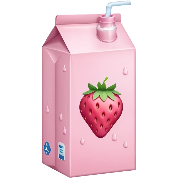 Strawberry milk carton emoji
