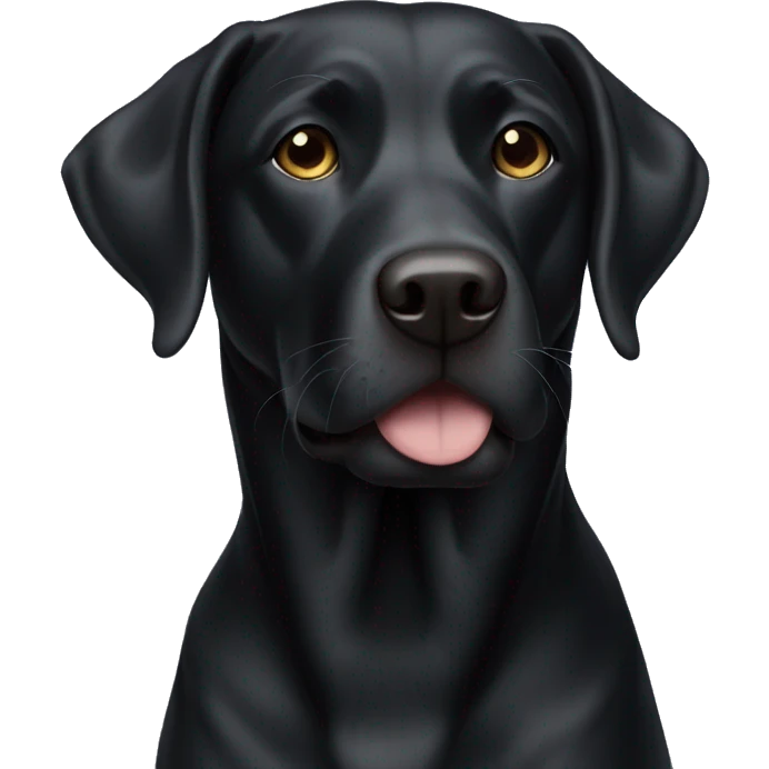 black lab emoji