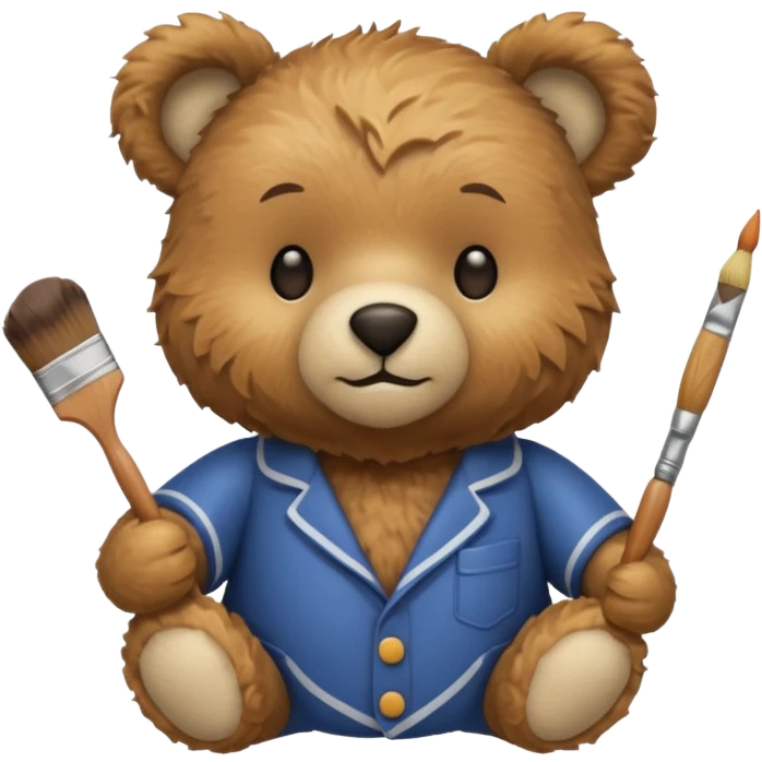 Monet teddy bear emoji