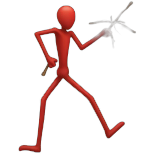 red stickman emoji