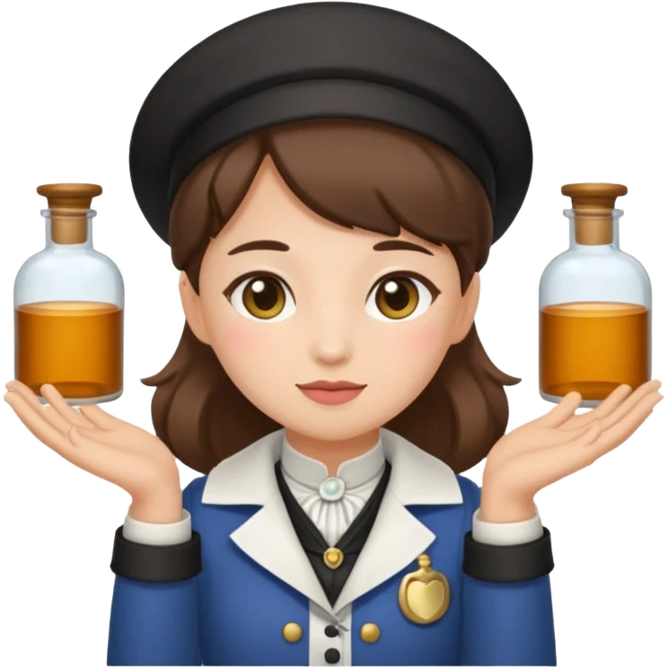 Maomao from Apothecary Diaries emoji wearing apothecary outfit emoji