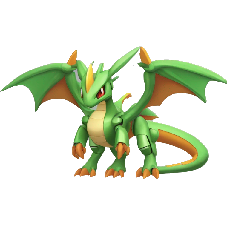 Mechanical Flygon-dragon-Charizard-raptor-Medabot-Mecha full body emoji