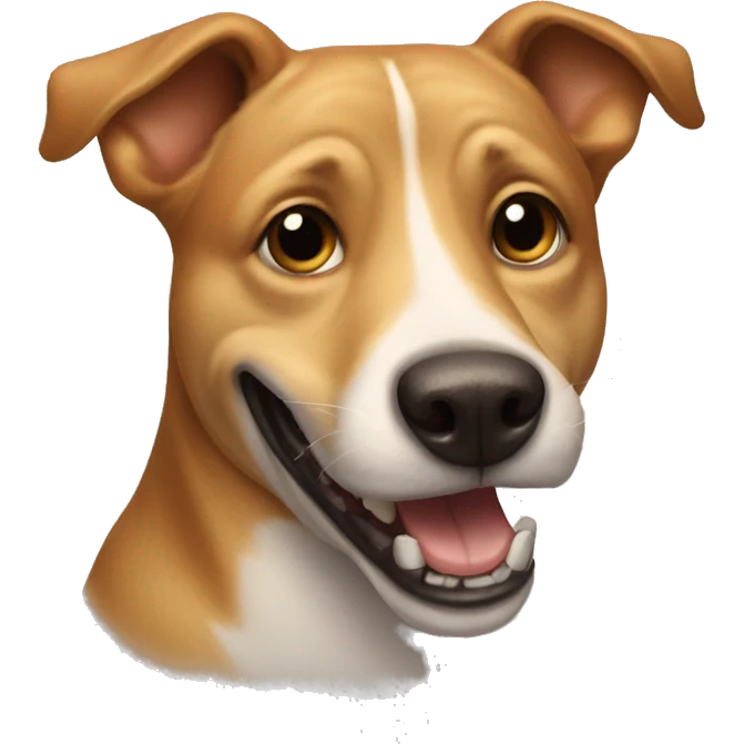 dog missing a lot of teeth emoji
