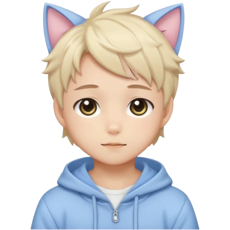 Shiny Blushing Cute Kawaii Beautiful Shota Anime Catboy Trending Style Cottagecore Pastelcore  emoji