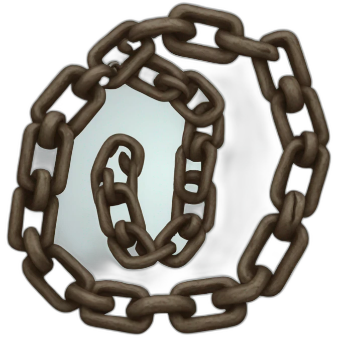 Broken chain emoji