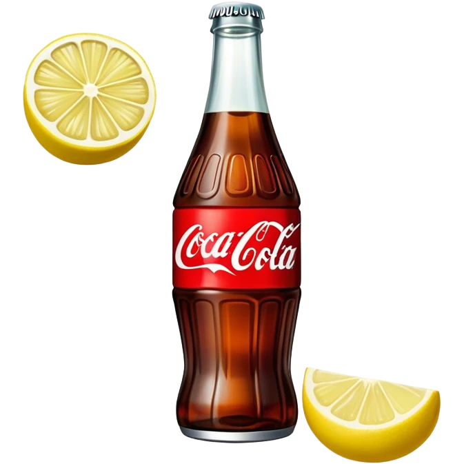 coca cola with lemon emoji