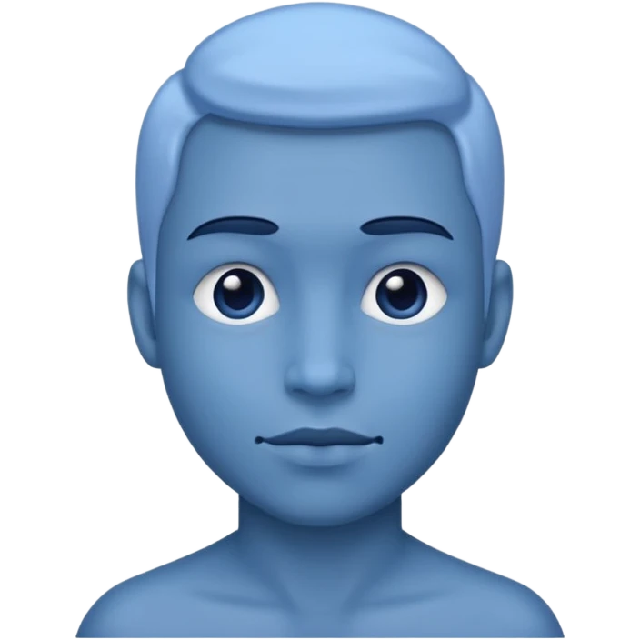 Bleu face emoji