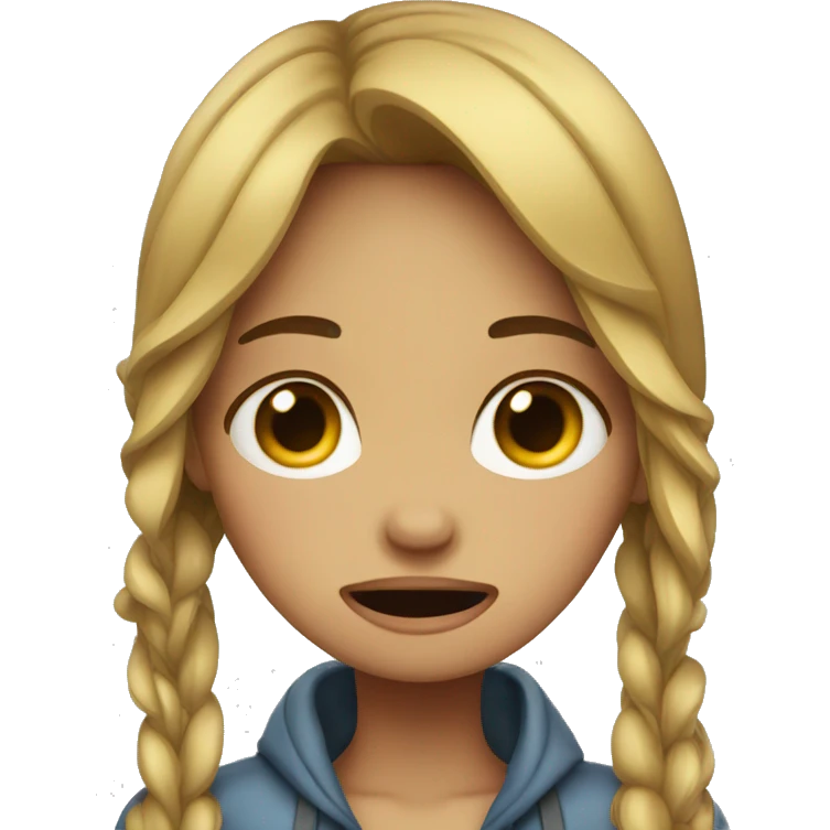 Girl crying  emoji