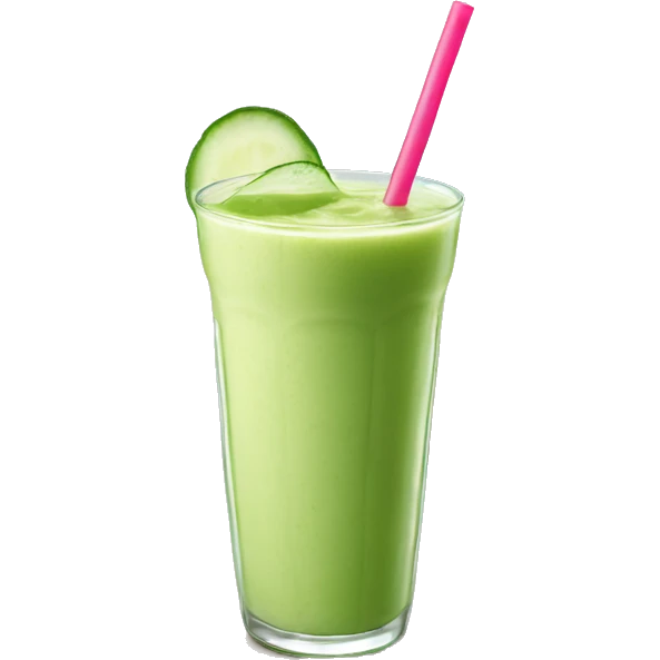 aloe vera smoothie at a beach cafe emoji