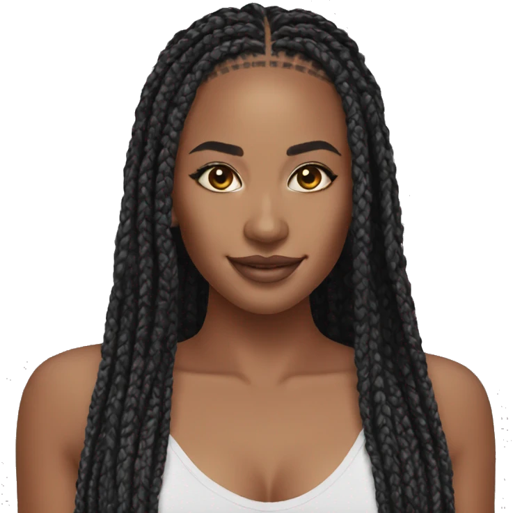 box braids emoji