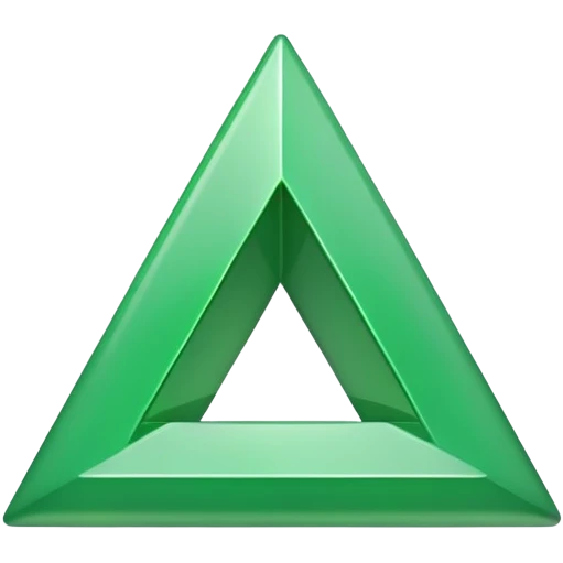 green upward arrow triangle emoji