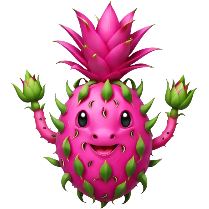 Dancing dragon fruit emoji