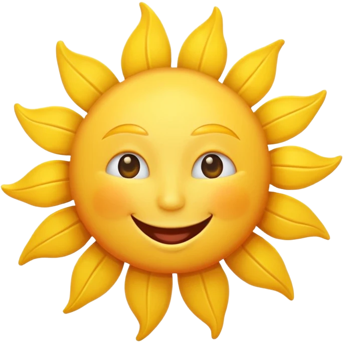 smiling sun emoji emoji