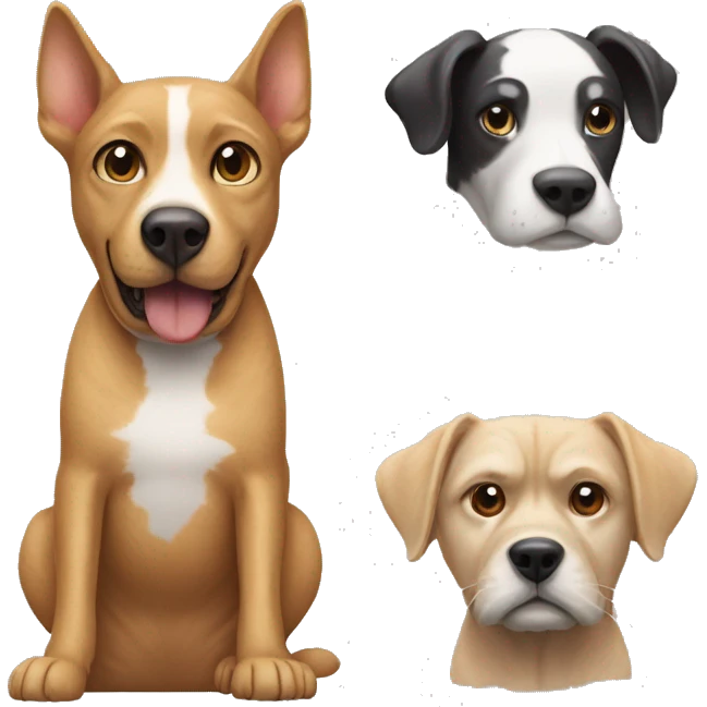 Cat and dog doing the griddy  emoji