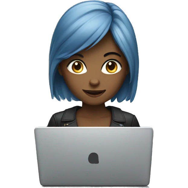 Girl on laptop emoji