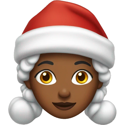 African American Mrs. Claus  emoji