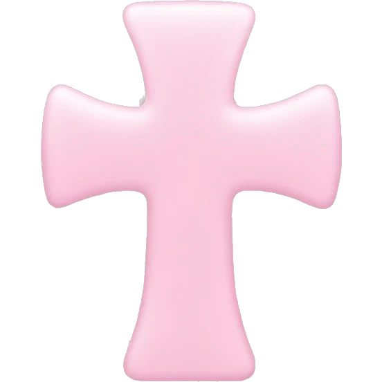 Baby pink cross emoji