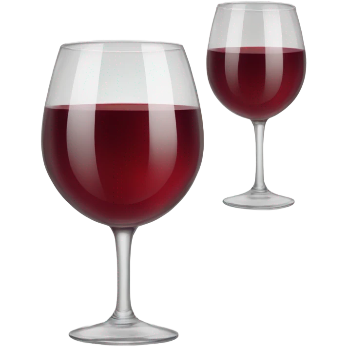 red two glasses of wine emoji