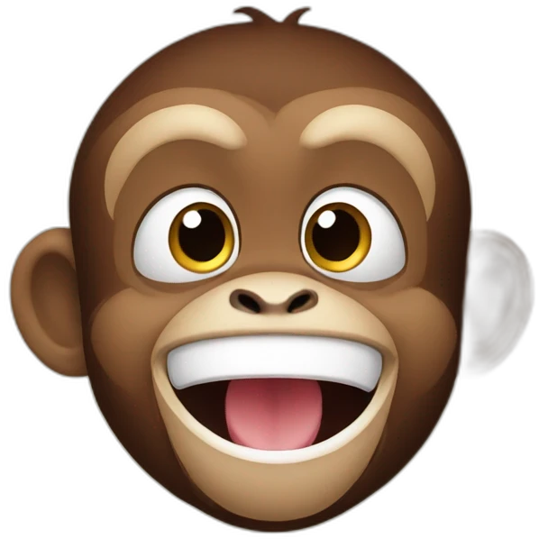 Monkey the life excited emoji