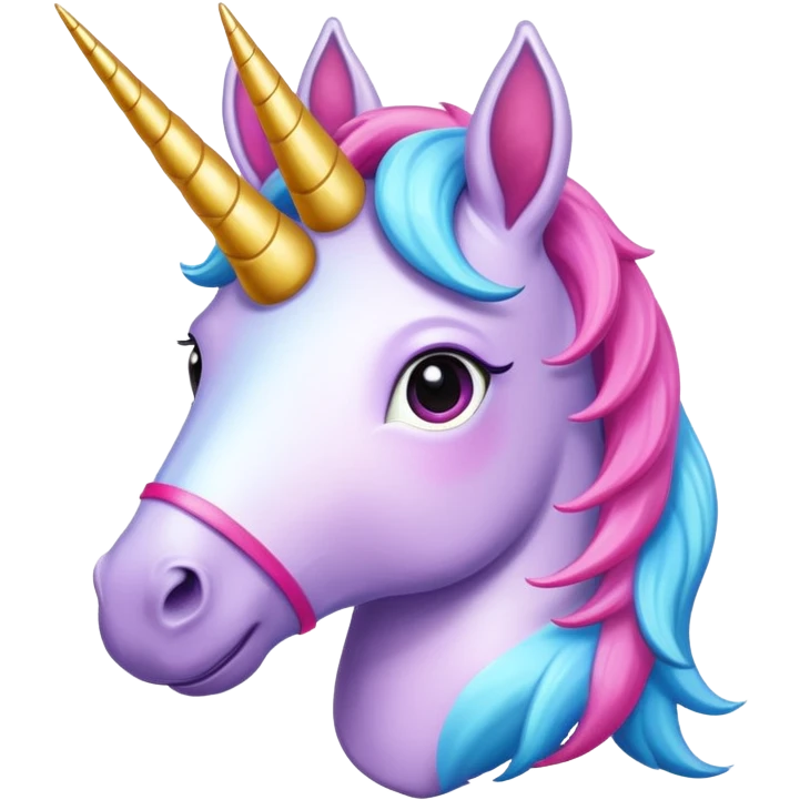 Funny preppy unicorn  emoji