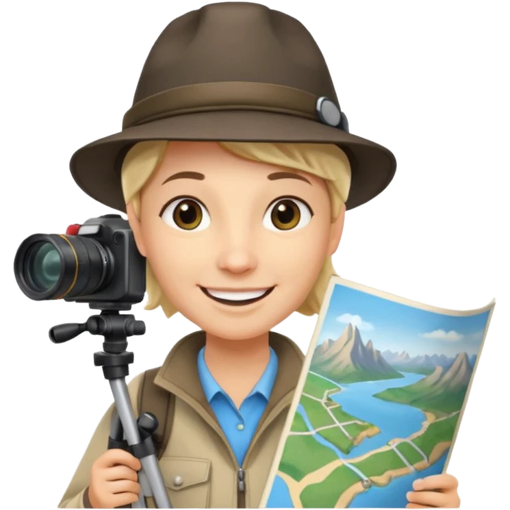 Photo Enthusiast + tripod strap, Tour Group. emoji