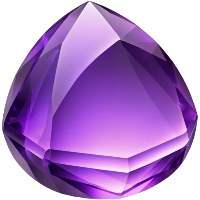 Cinematic Realistic Amethyst Emoji, Rich and soothing, with smooth, polished purple facets catching the light and casting soft, calming reflections. The deep violet hue seems to glow with an ethereal light, radiating peaceful energy and elegance. Soft glowing outline, capturing the essence of tranquility and mystery in a stunning amethyst. emoji