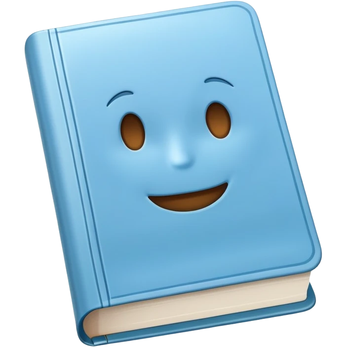 Light blue book emoji