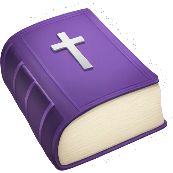 Light purple Bible emoji