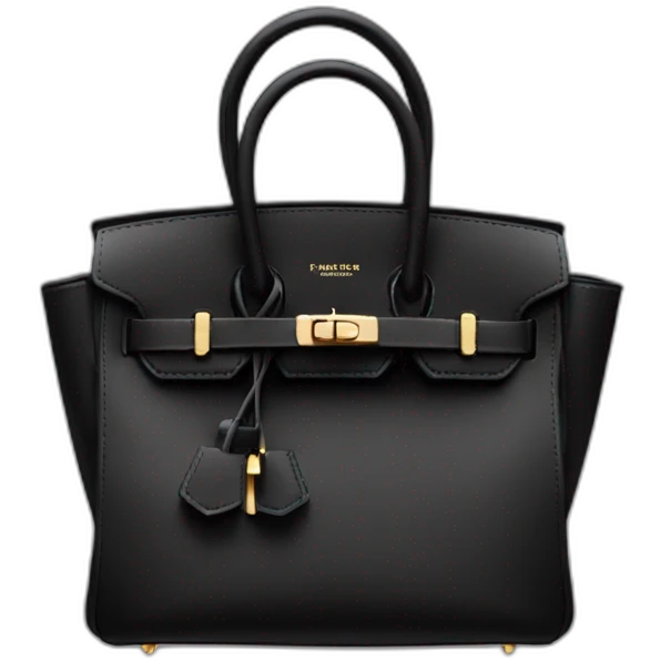 black birkin bag emoji