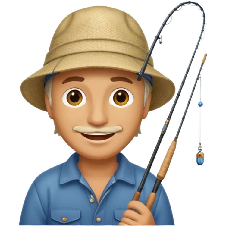 happy fisherman emoji