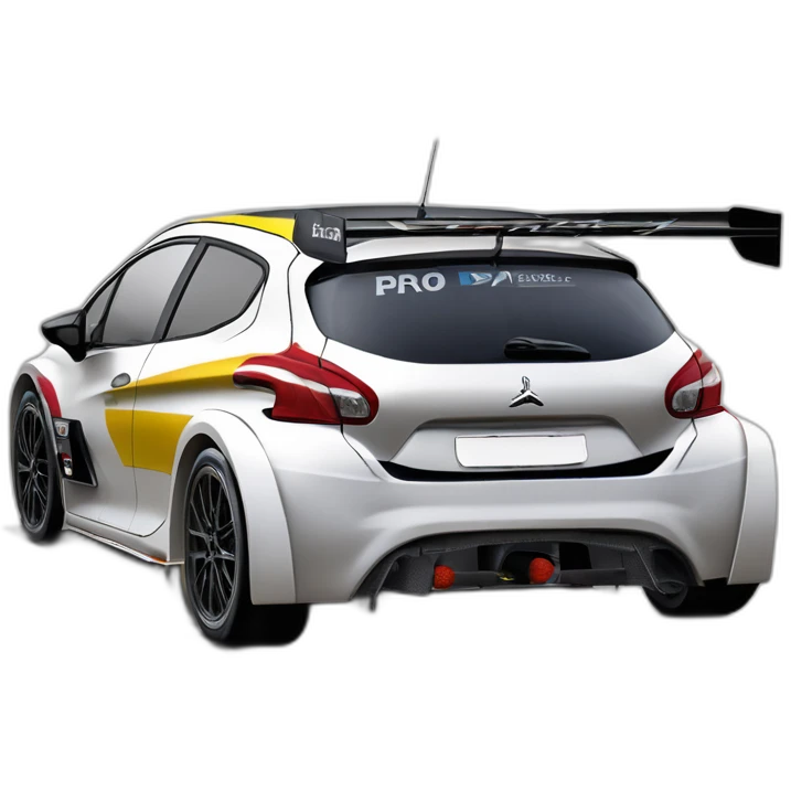hiperrealist peugeot 208 T16 Pikes Peak emoji