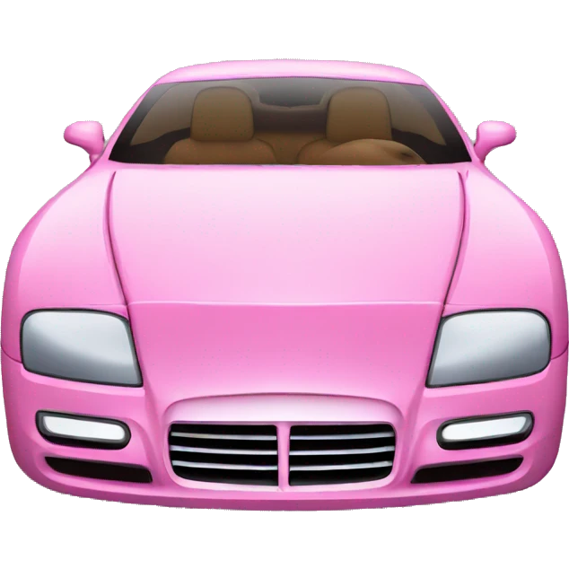 Pink luxury car emoji
