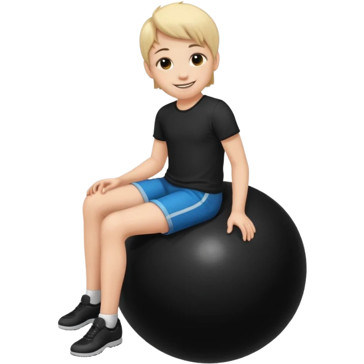 MB on a black ball emoji