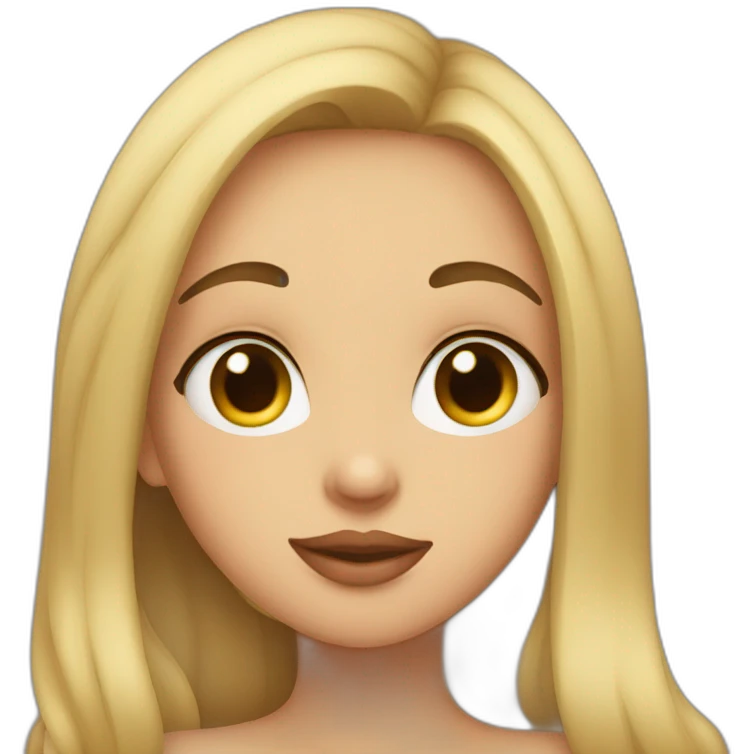 A girl kissing girl emoji