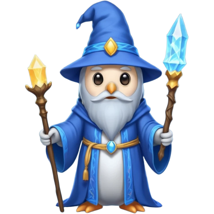 Penguin Wizard emoji