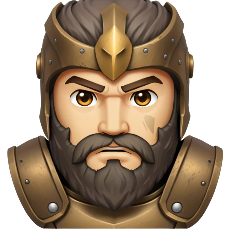 Bearded spartan  emoji