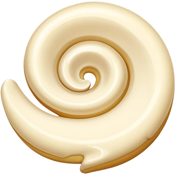 just Cream without a plate or a cake emoji