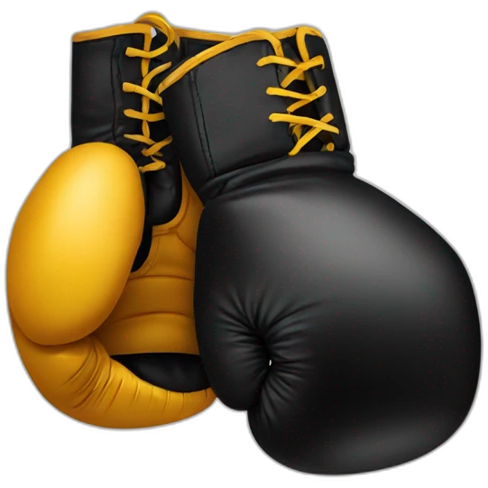 black boxing gloves  emoji