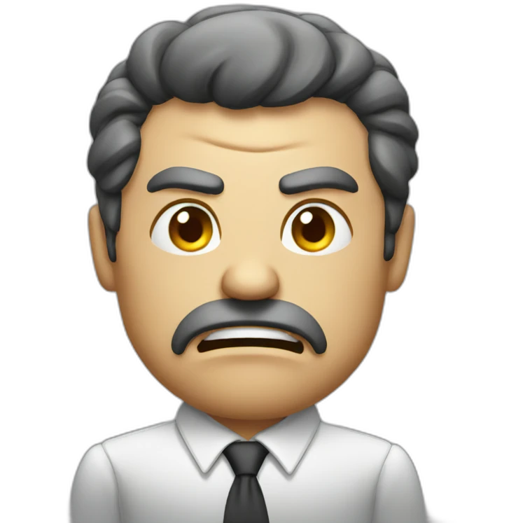 Angry boss emoji