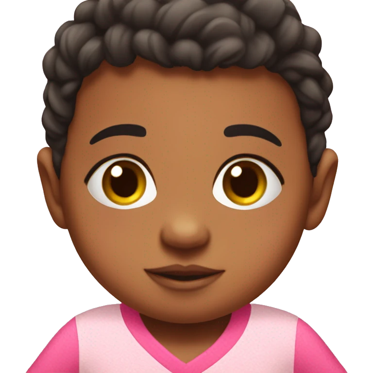 Peruvian baby wearing pink messie jersey emoji
