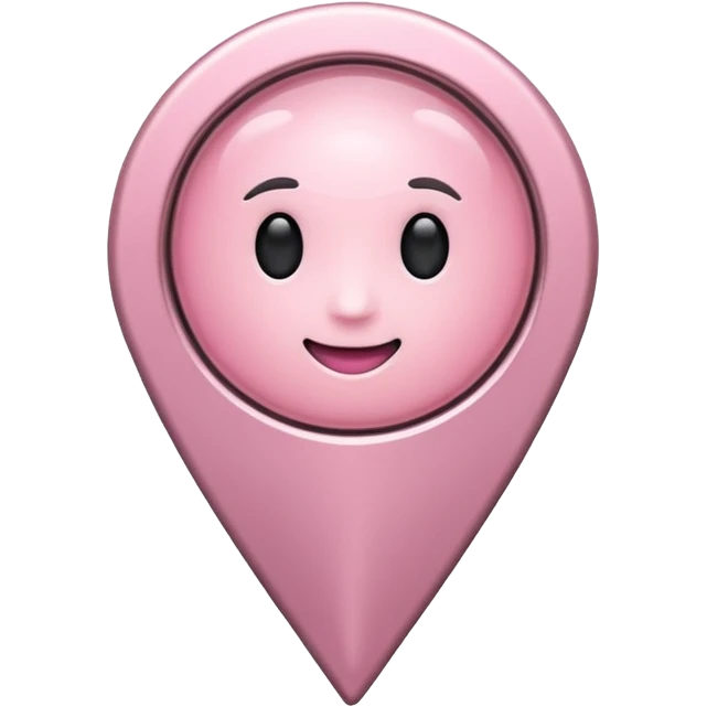 location pin light pink  emoji