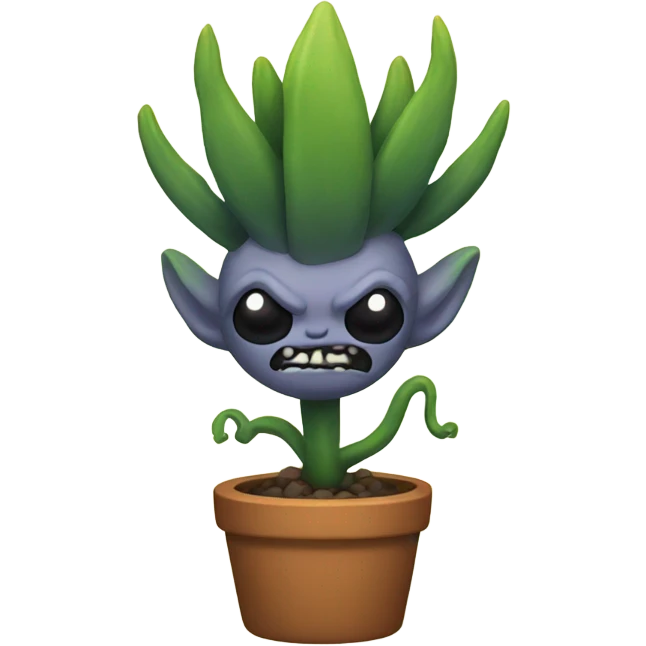 Demon succulent  emoji