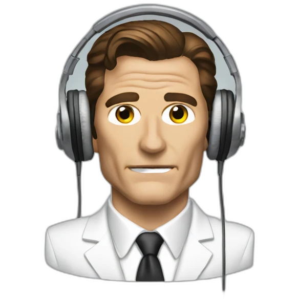Patrick bateman headphones emoji